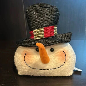 6 Inch Vintage Hobby Lobby Optic Snowman Head Top Hat Weighted Bottom CHRISTMAS